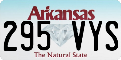 AR license plate 295VYS