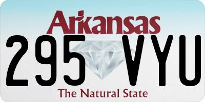 AR license plate 295VYU