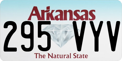 AR license plate 295VYV