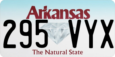 AR license plate 295VYX