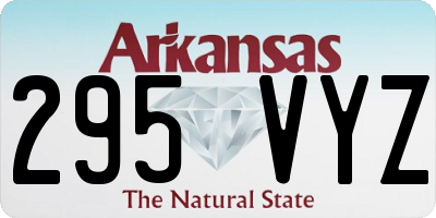 AR license plate 295VYZ