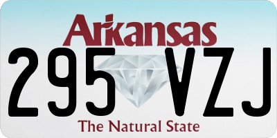 AR license plate 295VZJ