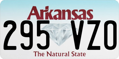 AR license plate 295VZO