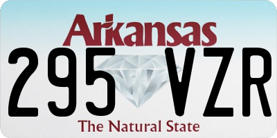 AR license plate 295VZR