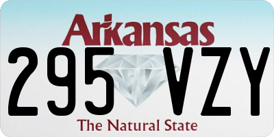 AR license plate 295VZY