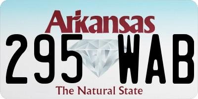 AR license plate 295WAB