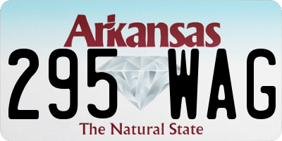 AR license plate 295WAG