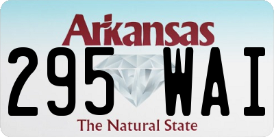 AR license plate 295WAI