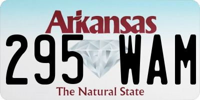 AR license plate 295WAM