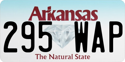 AR license plate 295WAP