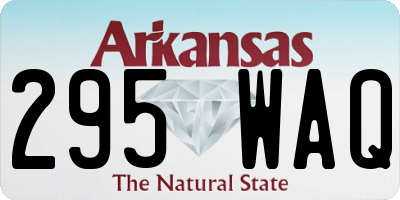 AR license plate 295WAQ