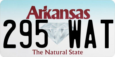 AR license plate 295WAT