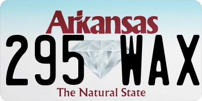AR license plate 295WAX