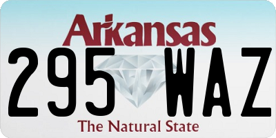 AR license plate 295WAZ