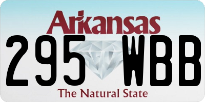 AR license plate 295WBB
