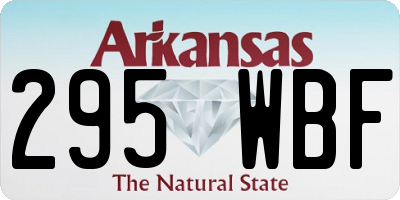 AR license plate 295WBF