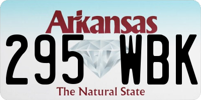 AR license plate 295WBK