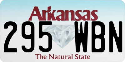 AR license plate 295WBN