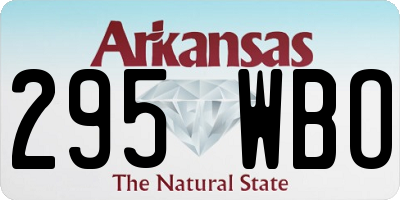AR license plate 295WBO