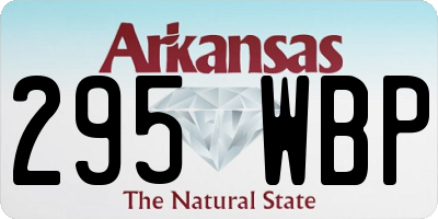 AR license plate 295WBP