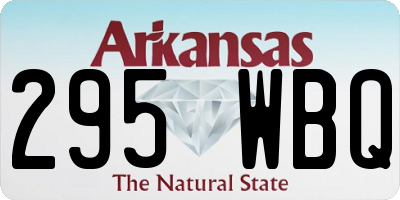 AR license plate 295WBQ
