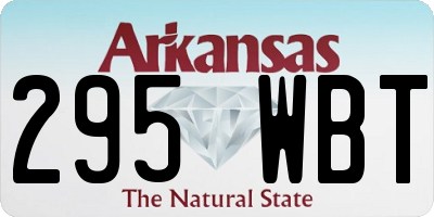 AR license plate 295WBT