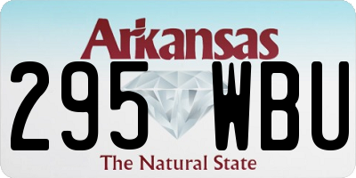 AR license plate 295WBU