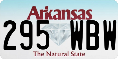 AR license plate 295WBW