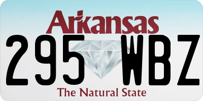 AR license plate 295WBZ