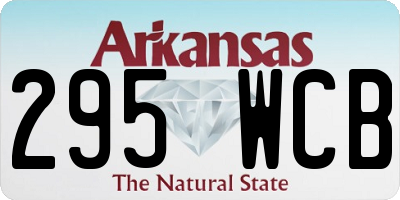 AR license plate 295WCB