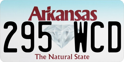AR license plate 295WCD