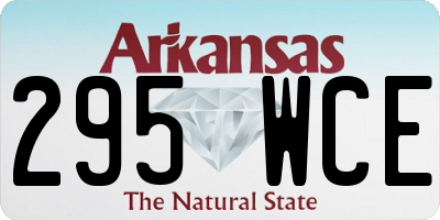 AR license plate 295WCE