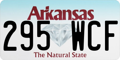 AR license plate 295WCF