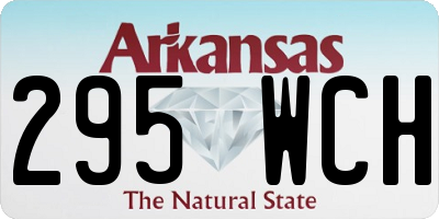 AR license plate 295WCH