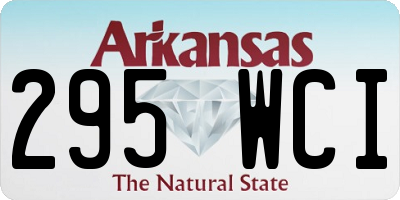 AR license plate 295WCI