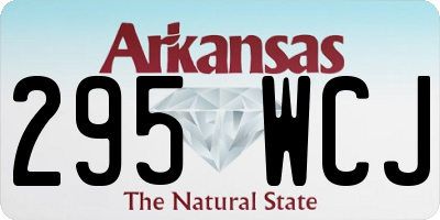 AR license plate 295WCJ