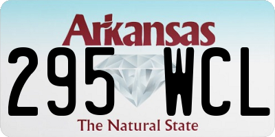 AR license plate 295WCL