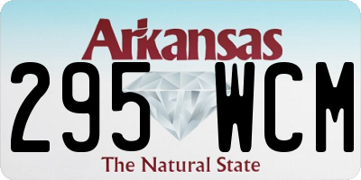 AR license plate 295WCM