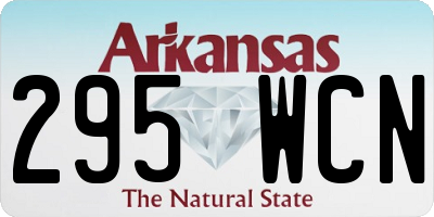 AR license plate 295WCN