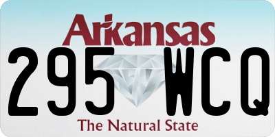 AR license plate 295WCQ