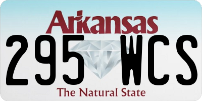 AR license plate 295WCS