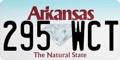 AR license plate 295WCT