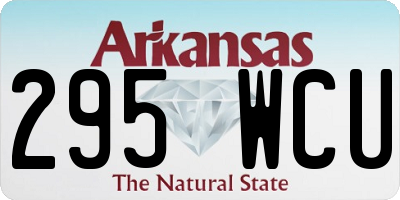 AR license plate 295WCU