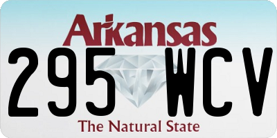 AR license plate 295WCV