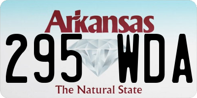 AR license plate 295WDA