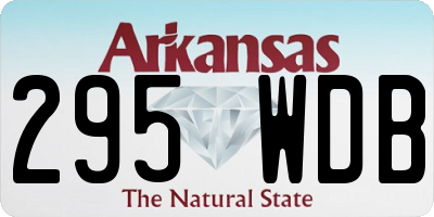 AR license plate 295WDB