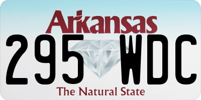 AR license plate 295WDC