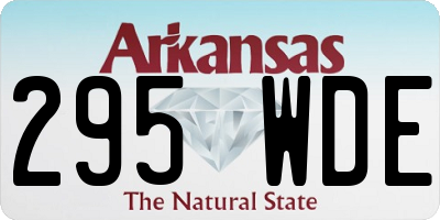 AR license plate 295WDE