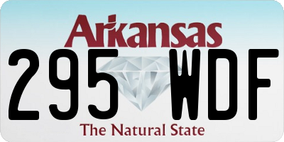 AR license plate 295WDF