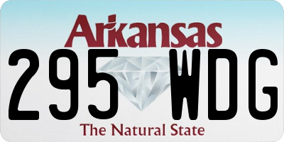 AR license plate 295WDG